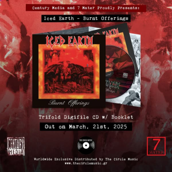 ICED EARTH Burnt Offerings – CD in Luxurious Triple 7′ Vinyl Gatefold , PRE-ORDER [CD]